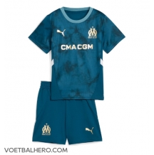 Olympique de Marseille Uit tenue Kids 2024-25 Korte Mouwen (+ broek)