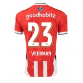 PSV Eindhoven Joey Veerman #23 Thuis tenue 2024-25 Korte Mouwen