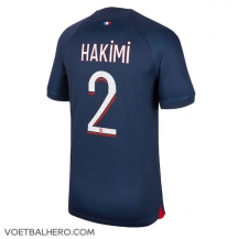 Paris Saint-Germain Achraf Hakimi #2 Thuis tenue 2023-24 Korte Mouwen