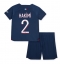 Paris Saint-Germain Achraf Hakimi #2 Thuis tenue Kids 2023-24 Korte Mouwen (+ broek)