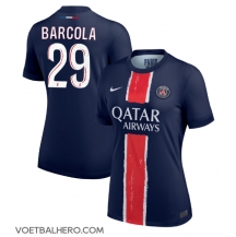 Paris Saint-Germain Bradley Barcola #29 Thuis tenue Dames 2024-25 Korte Mouwen