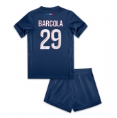 Paris Saint-Germain Bradley Barcola #29 Thuis tenue Kids 2024-25 Korte Mouwen (+ broek)