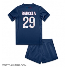 Paris Saint-Germain Bradley Barcola #29 Thuis tenue Kids 2024-25 Korte Mouwen (+ broek)