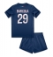 Paris Saint-Germain Bradley Barcola #29 Thuis tenue Kids 2024-25 Korte Mouwen (+ broek)