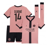 Paris Saint-Germain Desire Doue #14 Derde tenue Kids 2024-25 Korte Mouwen (+ broek)