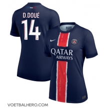 Paris Saint-Germain Desire Doue #14 Thuis tenue Dames 2024-25 Korte Mouwen