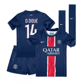 Paris Saint-Germain Desire Doue #14 Thuis tenue Kids 2024-25 Korte Mouwen (+ broek)