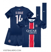 Paris Saint-Germain Desire Doue #14 Thuis tenue Kids 2024-25 Korte Mouwen (+ broek)