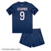 Paris Saint-Germain Goncalo Ramos #9 Thuis tenue Kids 2024-25 Korte Mouwen (+ broek)