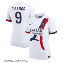 Paris Saint-Germain Goncalo Ramos #9 Uit tenue Dames 2024-25 Korte Mouwen