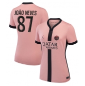 Paris Saint-Germain Joao Neves #87 Derde tenue Dames 2024-25 Korte Mouwen