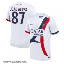 Paris Saint-Germain Joao Neves #87 Uit tenue 2024-25 Korte Mouwen