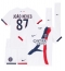 Paris Saint-Germain Joao Neves #87 Uit tenue Kids 2024-25 Korte Mouwen (+ broek)