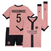 Paris Saint-Germain Marquinhos #5 Derde tenue Kids 2024-25 Korte Mouwen (+ broek)