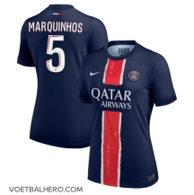 Paris Saint-Germain Marquinhos #5 Thuis tenue Dames 2024-25 Korte Mouwen