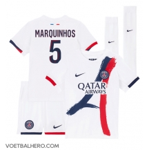 Paris Saint-Germain Marquinhos #5 Uit tenue Kids 2024-25 Korte Mouwen (+ broek)