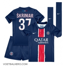 Paris Saint-Germain Milan Skriniar #37 Thuis tenue Kids 2024-25 Korte Mouwen (+ broek)