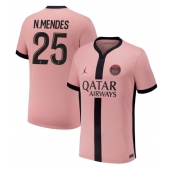 Paris Saint-Germain Nuno Mendes #25 Derde tenue 2024-25 Korte Mouwen