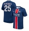 Paris Saint-Germain Nuno Mendes #25 Thuis tenue 2024-25 Korte Mouwen