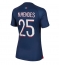 Paris Saint-Germain Nuno Mendes #25 Thuis tenue Dames 2023-24 Korte Mouwen