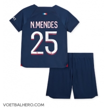 Paris Saint-Germain Nuno Mendes #25 Thuis tenue Kids 2023-24 Korte Mouwen (+ broek)