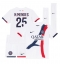 Paris Saint-Germain Nuno Mendes #25 Uit tenue Kids 2024-25 Korte Mouwen (+ broek)