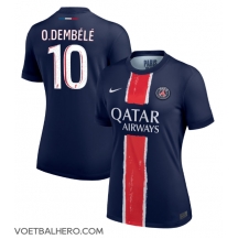 Paris Saint-Germain Ousmane Dembele #10 Thuis tenue Dames 2024-25 Korte Mouwen