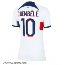 Paris Saint-Germain Ousmane Dembele #10 Uit tenue Dames 2023-24 Korte Mouwen