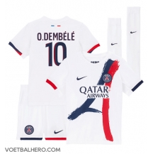 Paris Saint-Germain Ousmane Dembele #10 Uit tenue Kids 2024-25 Korte Mouwen (+ broek)