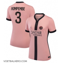 Paris Saint-Germain Presnel Kimpembe #3 Derde tenue Dames 2024-25 Korte Mouwen