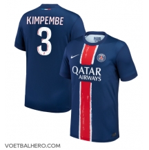 Paris Saint-Germain Presnel Kimpembe #3 Thuis tenue 2024-25 Korte Mouwen