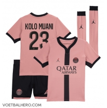 Paris Saint-Germain Randal Kolo Muani #23 Derde tenue Kids 2024-25 Korte Mouwen (+ broek)