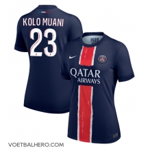 Paris Saint-Germain Randal Kolo Muani #23 Thuis tenue Dames 2024-25 Korte Mouwen