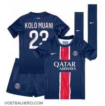 Paris Saint-Germain Randal Kolo Muani #23 Thuis tenue Kids 2024-25 Korte Mouwen (+ broek)