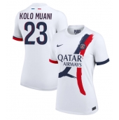 Paris Saint-Germain Randal Kolo Muani #23 Uit tenue Dames 2024-25 Korte Mouwen