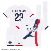 Paris Saint-Germain Randal Kolo Muani #23 Uit tenue Kids 2024-25 Korte Mouwen (+ broek)