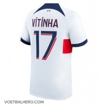 Paris Saint-Germain Vitinha Ferreira #17 Uit tenue 2023-24 Korte Mouwen