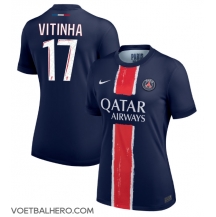 Paris Saint-Germain Vitinha #17 Thuis tenue Dames 2024-25 Korte Mouwen