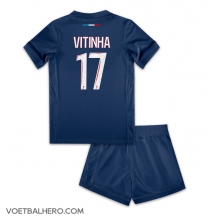 Paris Saint-Germain Vitinha #17 Thuis tenue Kids 2024-25 Korte Mouwen (+ broek)