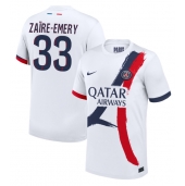 Paris Saint-Germain Warren Zaire-Emery #33 Uit tenue 2024-25 Korte Mouwen