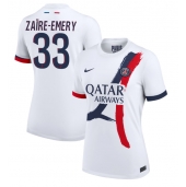 Paris Saint-Germain Warren Zaire-Emery #33 Uit tenue Dames 2024-25 Korte Mouwen