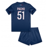 Paris Saint-Germain Willian Pacho #51 Thuis tenue Kids 2024-25 Korte Mouwen (+ broek)