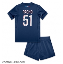 Paris Saint-Germain Willian Pacho #51 Thuis tenue Kids 2024-25 Korte Mouwen (+ broek)