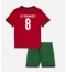 Portugal Bruno Fernandes #8 Thuis tenue Kids EK 2024 Korte Mouwen (+ broek)