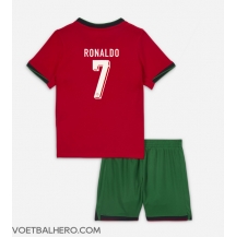 Portugal Cristiano Ronaldo #7 Thuis tenue Kids EK 2024 Korte Mouwen (+ broek)