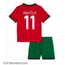 Portugal Joao Felix #11 Thuis tenue Kids EK 2024 Korte Mouwen (+ broek)