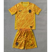 Portugal Keeper Uit tenue Kids EK 2024 Korte Mouwen (+ broek)