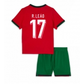 Portugal Rafael Leao #17 Thuis tenue Kids EK 2024 Korte Mouwen (+ broek)