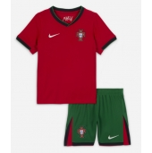 Portugal Thuis tenue Kids EK 2024 Korte Mouwen (+ broek)