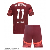 RB Leipzig Lois Openda #11 Uit tenue Kids 2024-25 Korte Mouwen (+ broek)